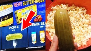 Savanyú Uborka POPCORN Helyett...??? [TOP 10] LEGFURCSÁBB MOZIS ÉTEL ✔️