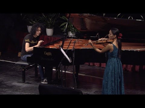 Giornata della Ricerca: duetto tra Giovanni Allevi e Lena Yokoyama (violino Stradivari Lam).