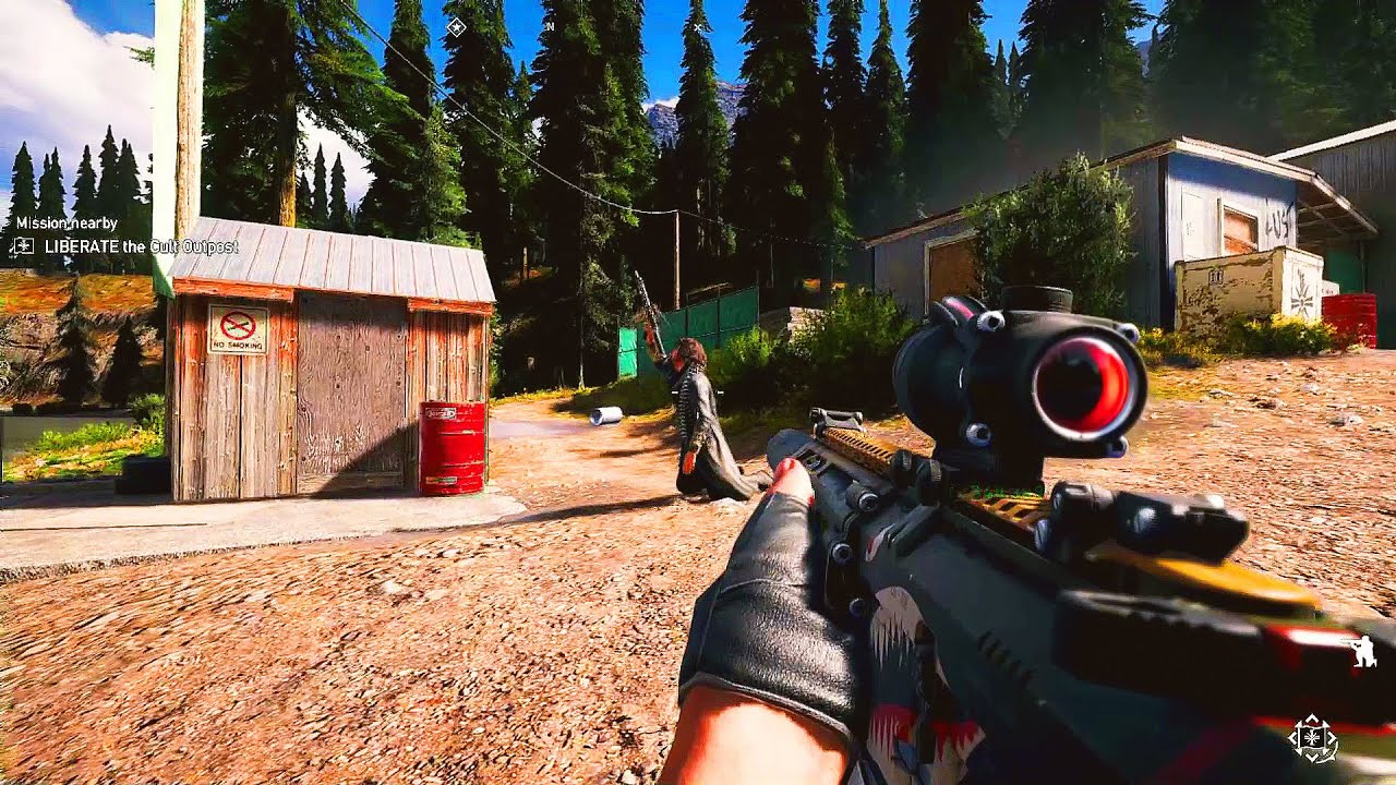 FAR CRY 5 Stealth Gameplay (Outpost Liberation and Fun play)
