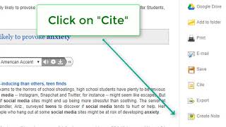 MLA Citation in Ebsco