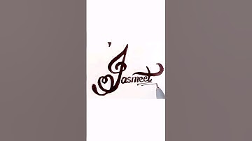 jasmeet name❤ #shorts #ytshorts #calligraphy #youtubeshorts #trendingshorts #viralshorts #viralvideo