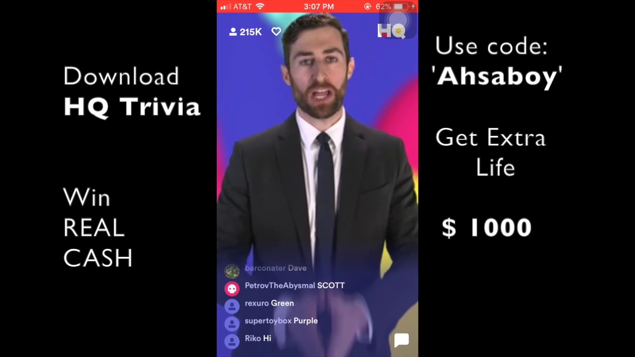 $1000 CASH HQ Trivia || Tuesday December 5th, 2017 -- 3PM EST [Full Game]