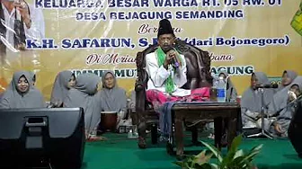 NGAJIi HALAL BI HALAL (part1)  KH SAFARUN S.pdi dari bojonegoro dengan iringan rebana umil Muttaqin