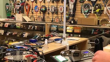 Time Lapse: How to String a Yonex Voltric Force Badminton Racquet