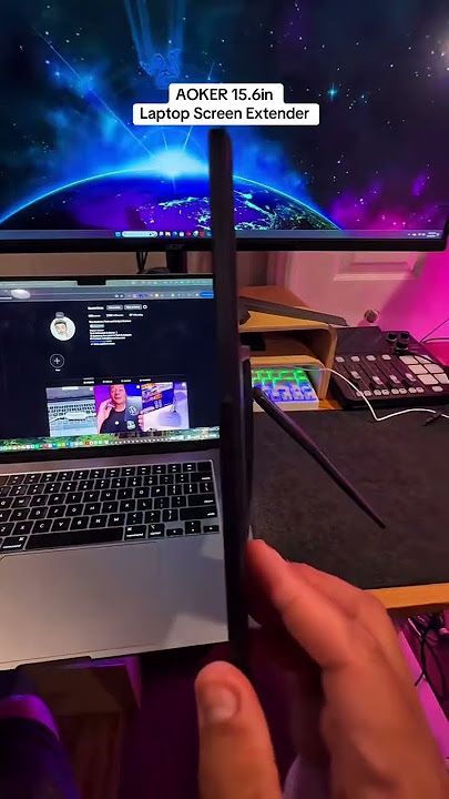 The AOKER 15.6in Laptop Screen Extender is the perfect second screen to carry in your work bag