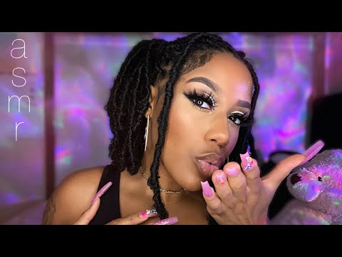 ASMR | Relaxing You (Hand Movements, Close-Up Inaudible Whispers, Positive Affirmations, Plucking)