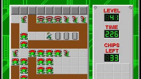 CCLP2 level 41 solution - 207 seconds