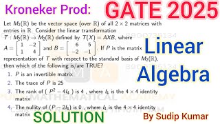 GATE 2025 Mathematics Linear Algebra Solution| GATE 2025 Mathematics Solution | Q.No 48 GATE 2025