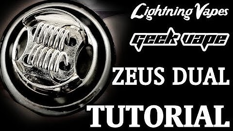 Geekvape Zeus Dual RTA Build & Wicking Tutorial - By Lightning Vapes
