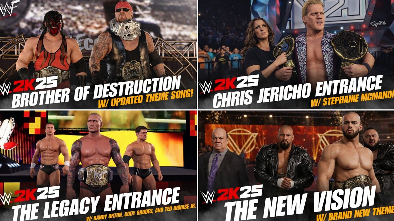 WWE2K25 CRAZY ICONIC FACTION ENTRANCES ! (PART-8) 