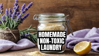 How To Make NonToxic Laundry Detergent (Homemade) // Natural Living // Simple life