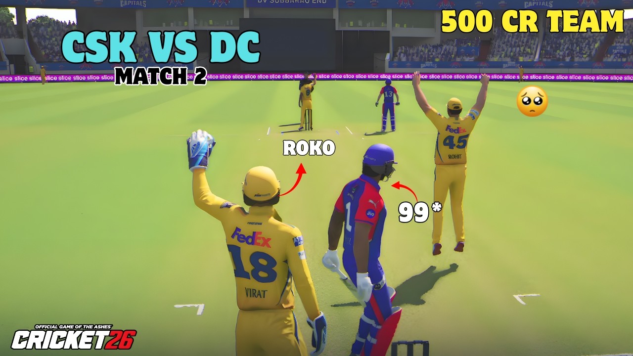 😨 Tough Day For Csk☹️ CSK vs DC | IPL Auction Match 2 | Cricket 26