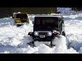 タミヤCC-01 パジェロ&ランクル40 -雪道走行