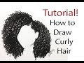 How to draw Curly Hair (from start to finish) tutorial