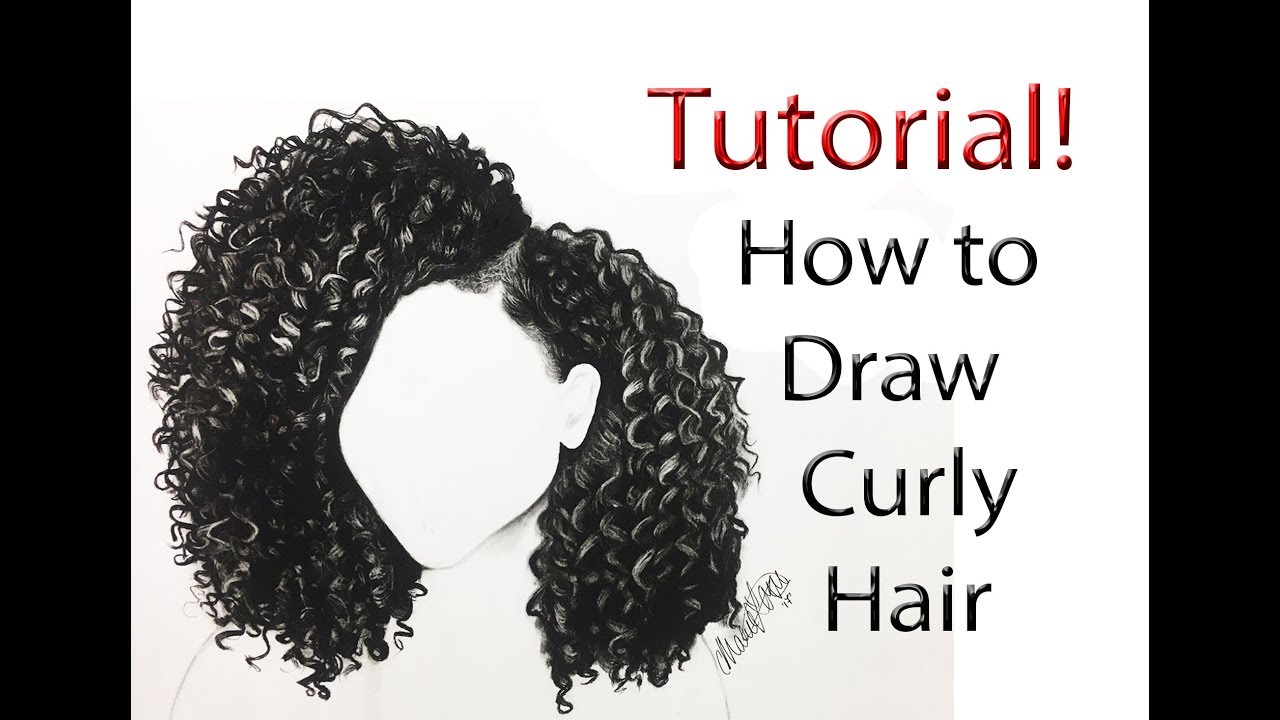 How To Draw Curly Hair From Start To Finish Tutorial YouTube