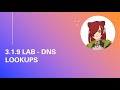 3.1.9 Lab - DNS Lookups