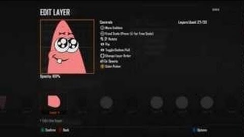 Patrick From SpongeBob Squarepants Black Ops 2 Emblem Editor
