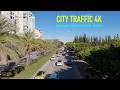 4K Silent Urban Asset: Bridge Traffic & City Skyline (No Sound)