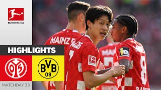 BIG POINTS! Mainz Overtakes Union | 1. FSV Mainz 05-Borussia Dortmund 3-0 | Highlights | MD 33 - BL
