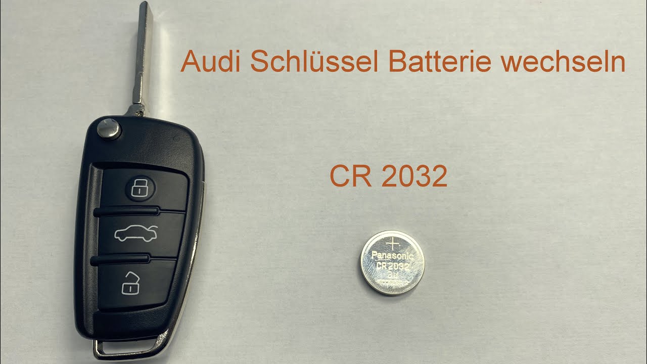 Audi A4 B9 Schlüssel Batterie Wechseln Anlernen Audi A4 A6 Funkfernbedienung Schlüssel Batterie wechseln - YouTube