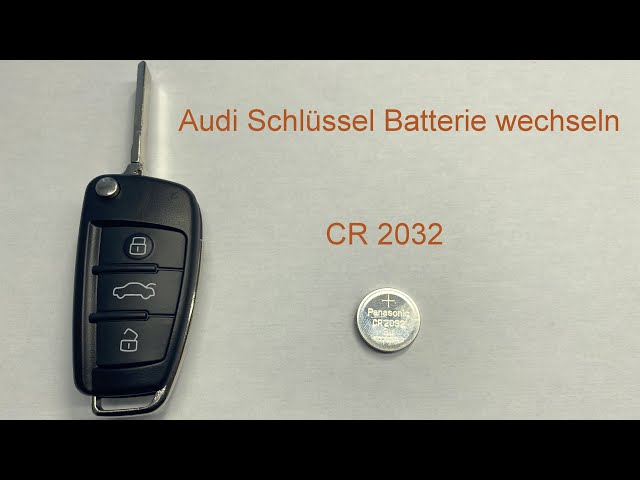 Audi A4 A6 Funkfernbedienung Schlüssel Batterie wechseln 