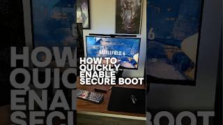 How to Quickly Enable Secure Boot for Battlefield 6! #pcgaming #pctips #gamingpc #pcsettings
