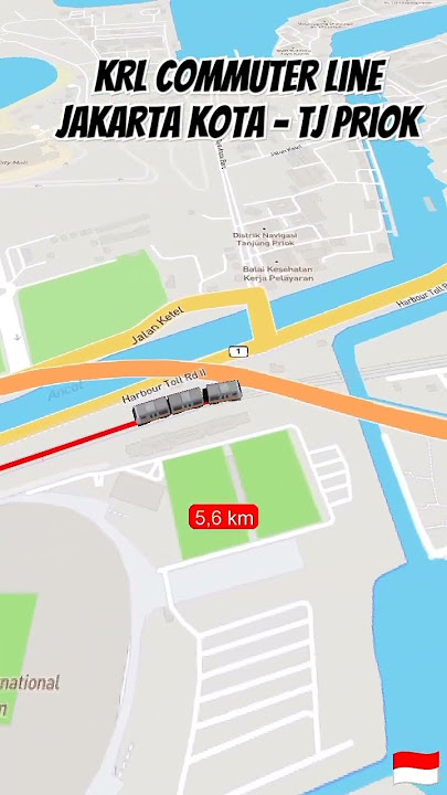 KRL Commuter Line, Jakarta Kota - Tanjung Priok #Shorts
