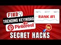 Trending Keyword Research Hacks for Pinterest | Find Trending Keywords Fast!