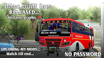IMac BUILT KARNATAKA bus|| RELEASED|| BUSSID MOD || ❤️#cbproject #bussidmod #karnataka