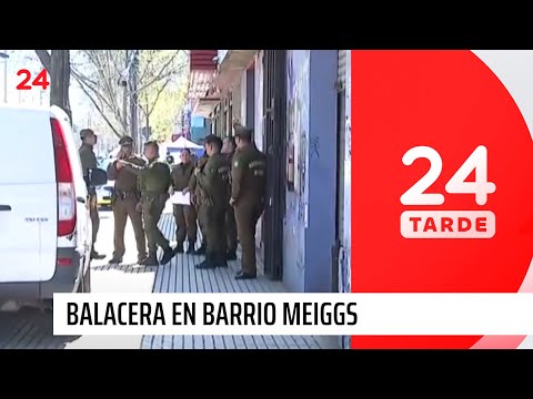 Un lesionado y dos detenidos tras balacera en Barrio Meiggs | 24 Horas TVN Chile