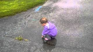 Clara puddle jumping 8-15-2013