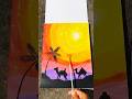 Lovely sunset 🌅 #sunset #sunsetpainting #sunsetbeauty #easysunsetpainting