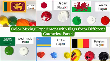 Color Mixing Experiment with Flags from Different Countries: Part 4