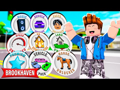 COMO GANHAR TODAS GAMEPASS DE GRAÇA NO BROOKHAVEN 🏡 RP | Roblox