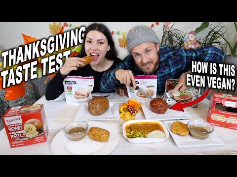 Thanksgiving Taste Test 💥 Tofurky, Vegan Ham & Holiday Loafs