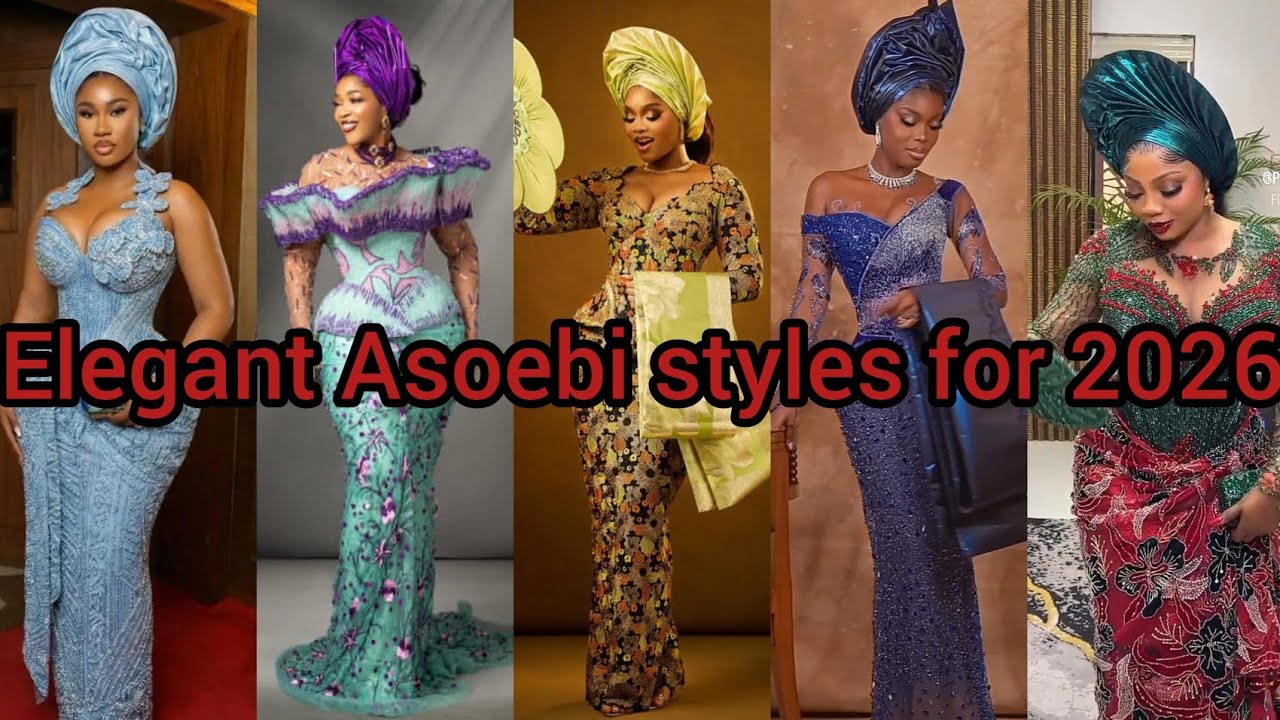 Elegant Asoebi styles for 2026 #asoebifashion #nigerianwedding #fashioninspiration 