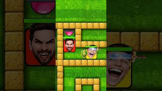 RONALDO vs GUGUGAGA PENGUIN 😱🏆 The Ultimate Maze Race! – Who Wins? Fan Animation #shorts