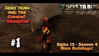 Modded 7 Days To Die Co-Op - SEASON 4  - MORE BUILDINGS Ep. 1: The Day the Server Diedand Died