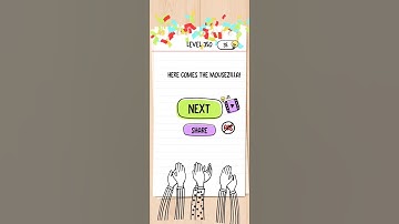 brain test level : 350 save the mouse from cats