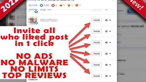 Automatically invite all post likers to like Page (Facebook Business page) - Free Extension