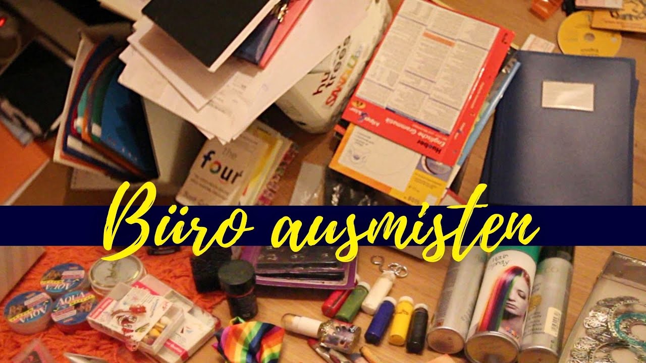 Büro aussortieren | Büro Ausmisten | Schreibtisch Organisieren | Unser Weg zum Minimalismus