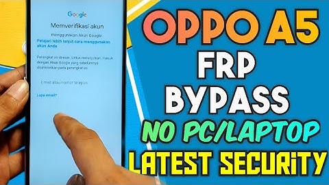 OPPO A5 CPH1933 FRP Bypass Without PC | OPPO A5 2020 Google Account Remove