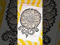 How to Make a Realistic Flower Mehndi Design #creativehenna #shorts #floralmehndi #forbeginners