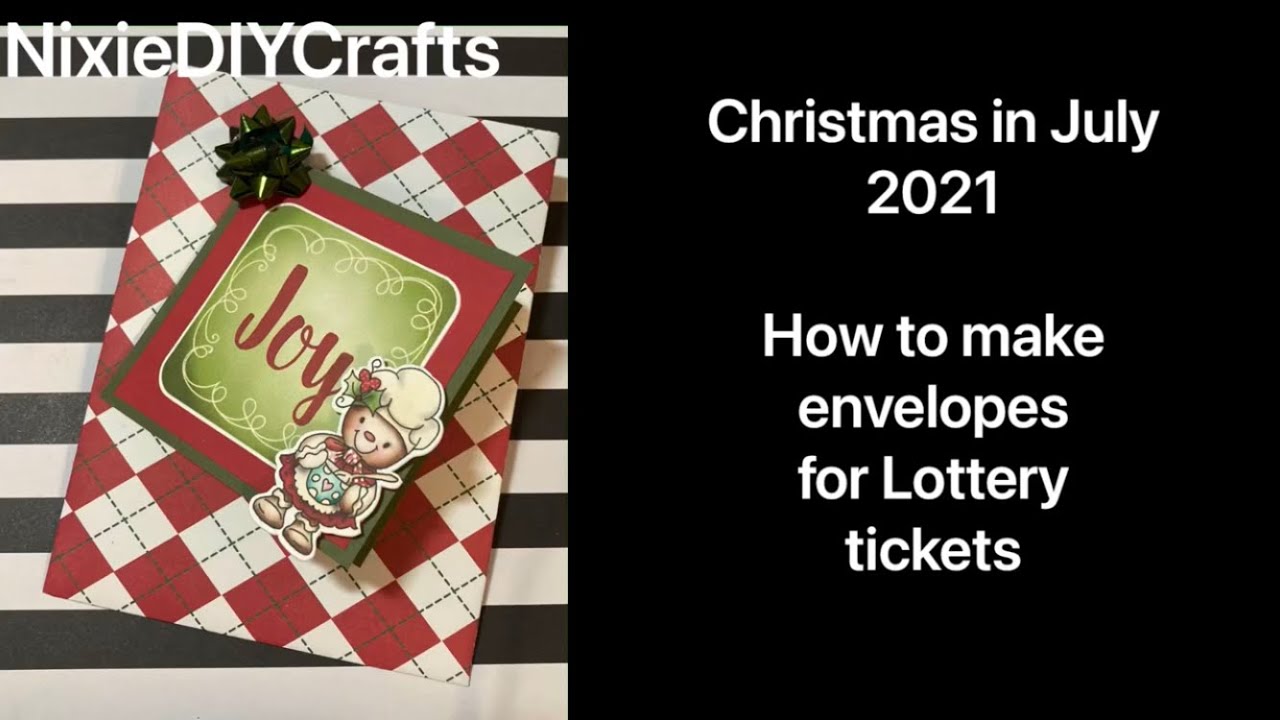 Lottery ticket envelope DIY, Easy DIY