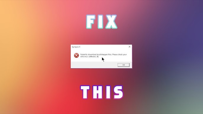 Failed To Download Bootstrapper Data Synapse X Not Antivirus - Colaboratory
