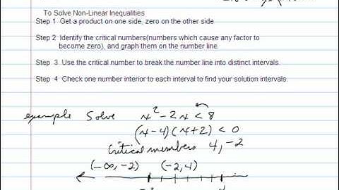 Solving Non-Linear Inequalities.wmv