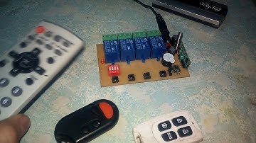 Điều khiển từ xa 4 kênh học lệnh RF + IR