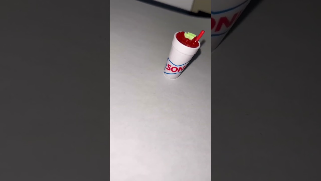 Look at this tiny sonic cherry limeade drink !