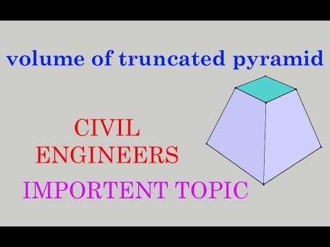 वीडियो: काटे गए पिरामिड का आयतन कैसे ज्ञात करें