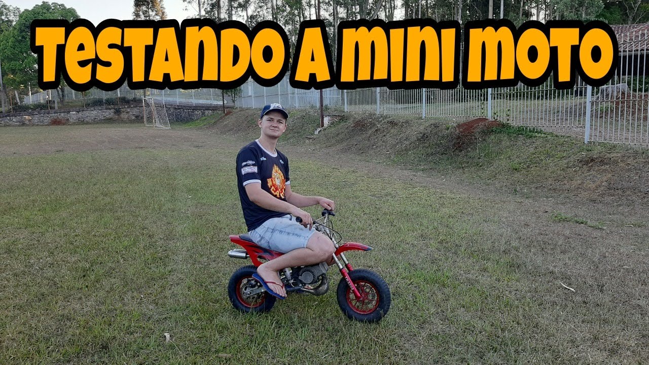 Primeira Volta Na Mini Moto 49cc
